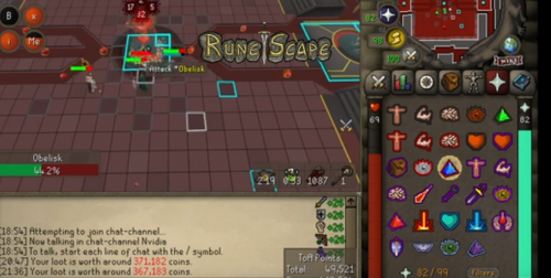 It's fun to interact with other players in the RuneScape playthrough